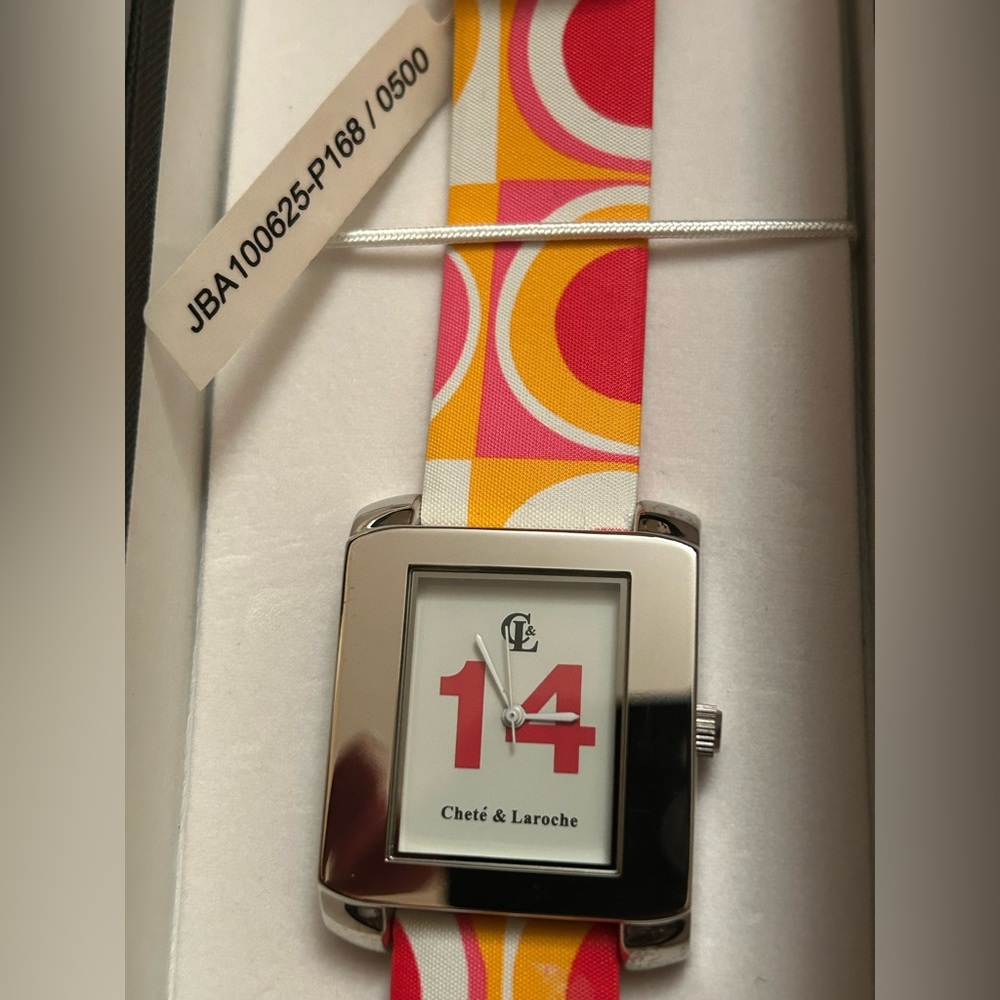 NWT/NIB Chete & Laroche Multicolor Watch With Serial # - Picture 4 of 10